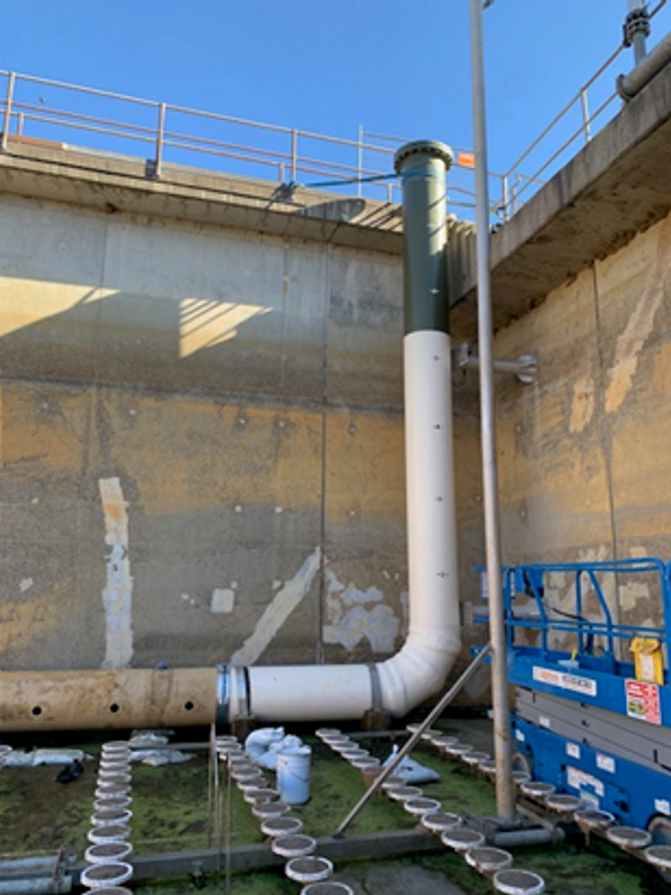 Anoxic Tank Roof Installation
